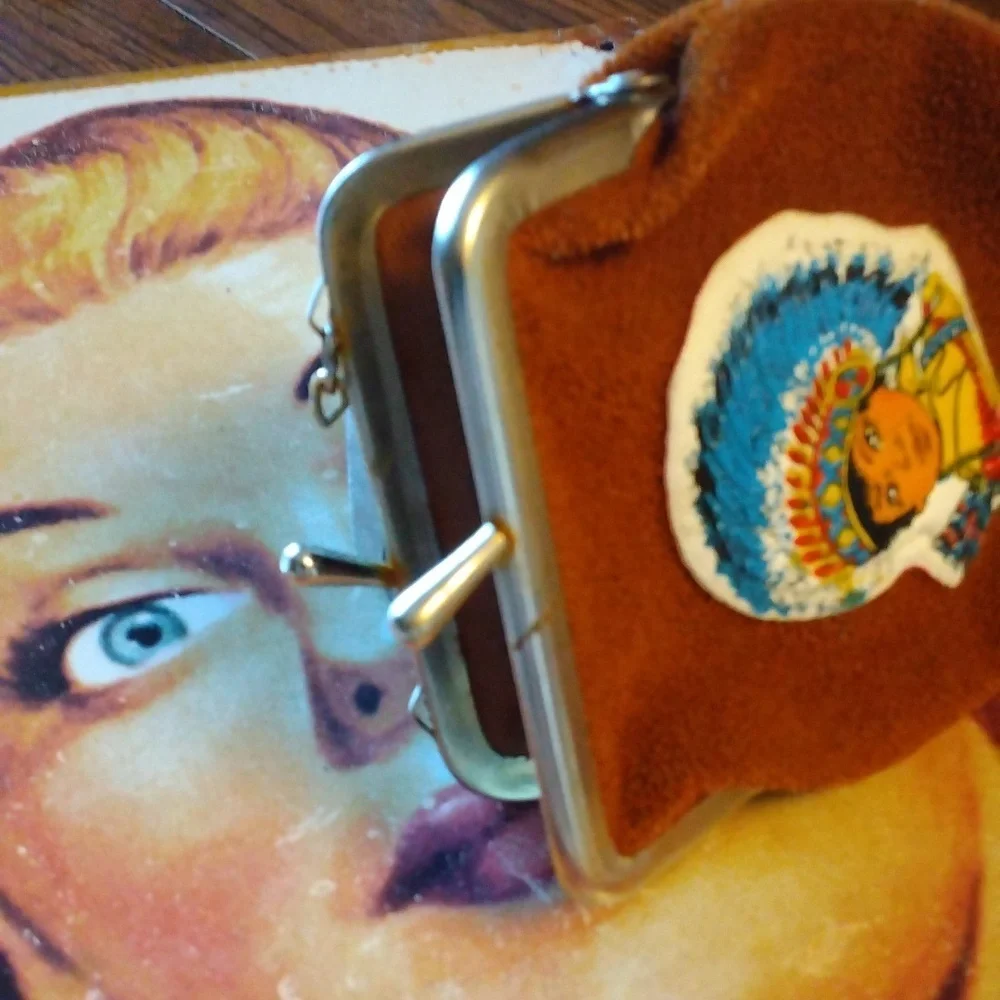 Vintage Souvenir Suede Coin Purse From The State of Arizona 60's-70's - Picture 7 of 7